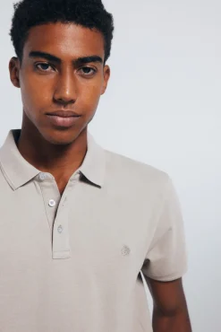 Springfield Polos-Polo piqué slim fit cru