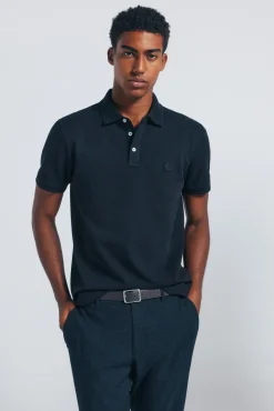 Springfield Polos-Polo piqué slim fit preto