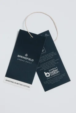 Springfield Polos-Polo piqué slim fit preto