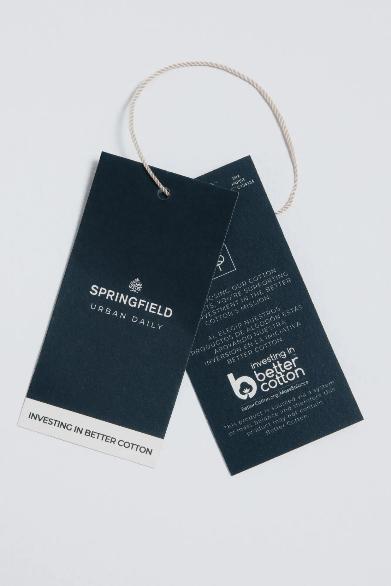 Springfield Polos-Polo piqué slim fit preto