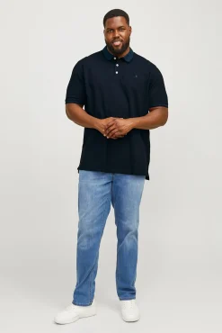 Jack & Jones PLUS Polos-Polo PLUS de regular fit azul