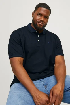Jack & Jones PLUS Polos-Polo PLUS de regular fit azul