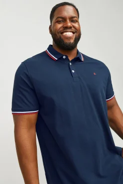 Jack & Jones PLUS Polos-Polo PLUS de regular fit azul