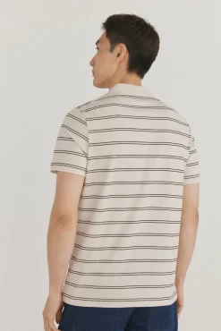 Pedro del Hierro Polos-Polo às riscas Beige