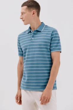 Cortefiel Polos-Polo às riscas Azul