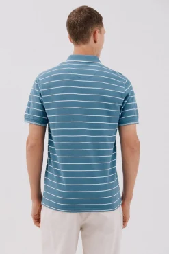 Cortefiel Polos-Polo às riscas Azul