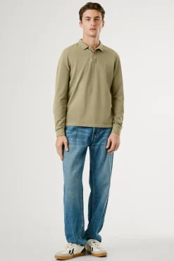 Pepe Jeans Polos-Polo Slim Fit Piquet verde