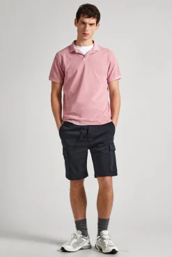 Pepe Jeans Polos-Polo Slim Fit Piquet rosa