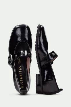 Hispanitas Sabrinas|Saltos-Ponta quadrada Mercedes e fivela GENOVA Preto