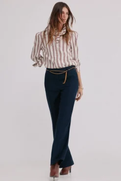 Hoss Intropia Calças-Poppy. Calça retas Preto