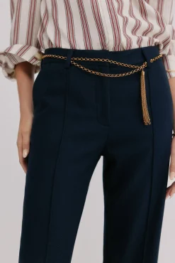 Hoss Intropia Calças-Poppy. Calça retas Preto