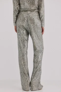 Hoss Intropia Calças-Priscila. Calças de lantejoulas Cinzento