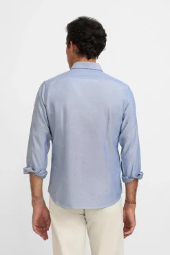 Silbon Camisas-Raquete de camisa esportiva Oxford Azul