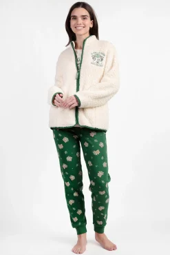 Admas Roupões-Robe curta borrego baby Yoda Mandalorian mulher bege