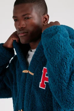 Admas Pijamas-Robe curta borrego Paddington para homem azul