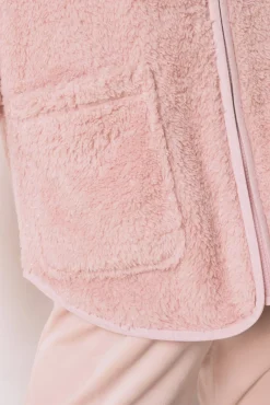 Women'secret Roupões-Robe curta tecido de pelo lurex rosa