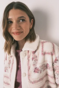 Women'secret Roupões-Robe curto de polar rosa