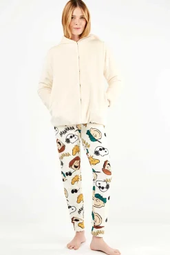 Gisela Roupões-Robe de banho extra macio e macio bege