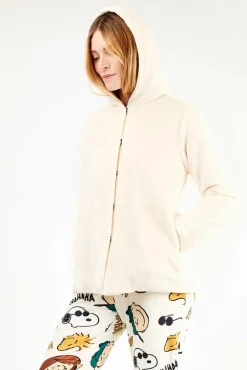 Gisela Roupões-Robe de banho extra macio e macio bege