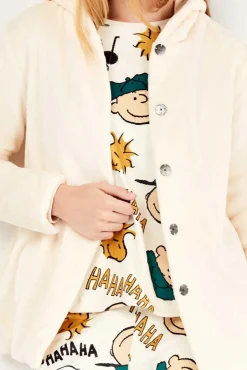 Gisela Roupões-Robe de banho extra macio e macio bege