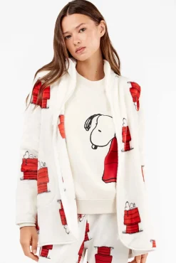 Gisela Roupões-Robe de banho extra macio e macio branco