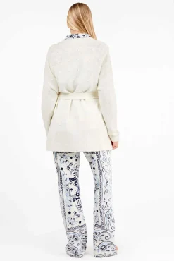 Gisela Roupões-Robe de bolinhas com bolinhas bege