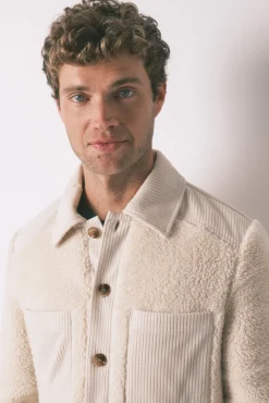 Women'secret Pijamas-Robe de borrego de meia bege