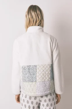 Women'secret Roupões-Robe de pelo com patchwork bege