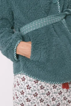 Women'secret Roupões-Robe estilo túnica de pelo verde