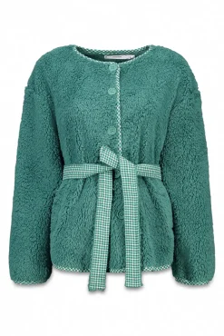 Women'secret Roupões-Robe estilo túnica de pelo verde