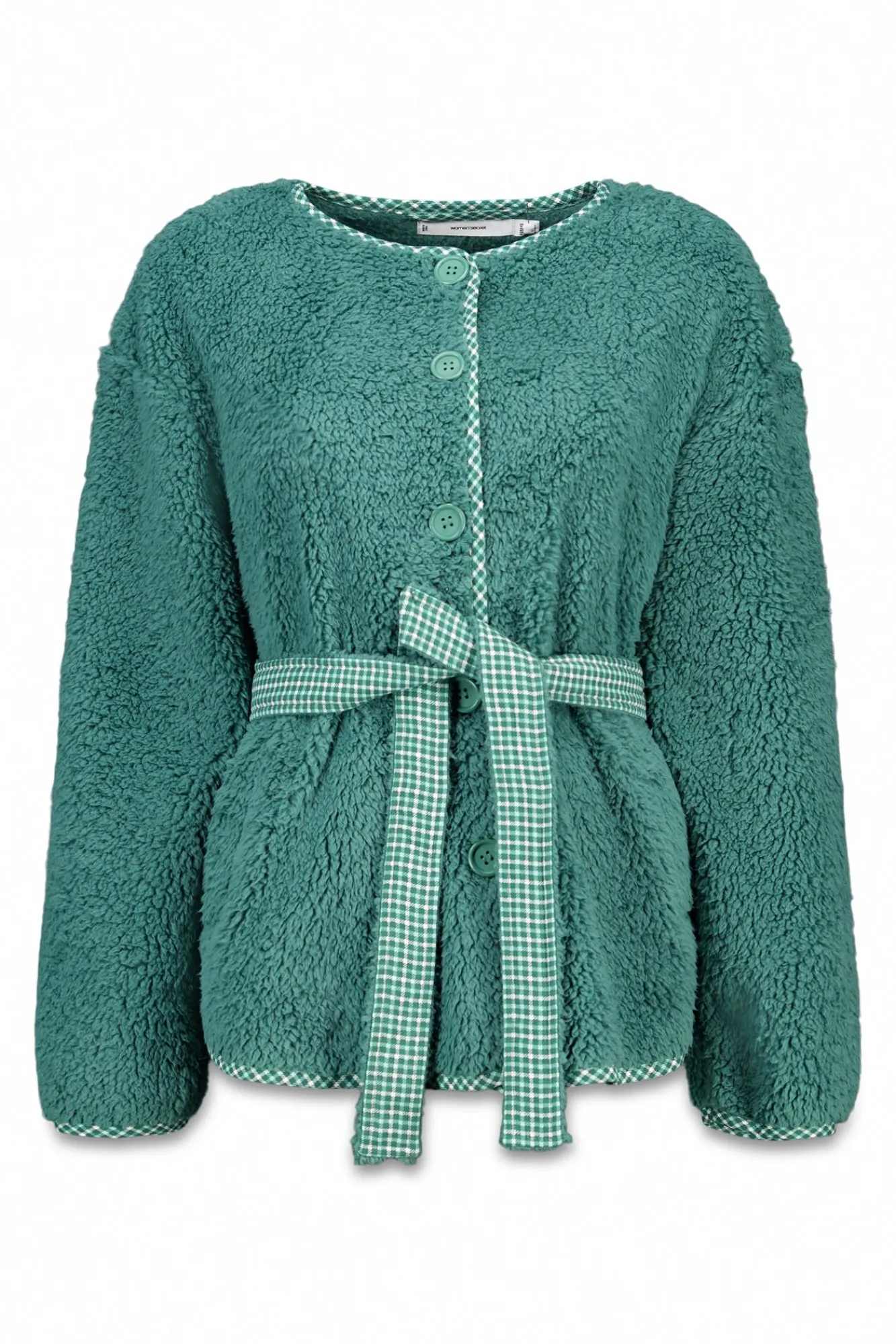 Women'secret Roupões-Robe estilo túnica de pelo verde