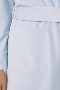 Women'secret Roupões-Robe midi de veludo com glitter azul