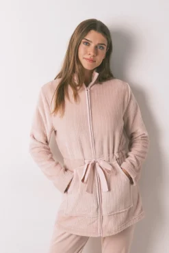 Women'secret Roupões-Robe midi polar rosa