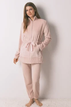 Women'secret Roupões-Robe midi polar rosa