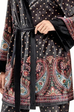 Gisela Roupões-robe quimono de veludo branco