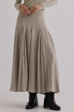 Hoss Intropia Saias-Rosa. Saia Godets Cinzento