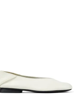 Camper Sabrinas|Rasos-Sabrinas rasas de pele para mulher branco