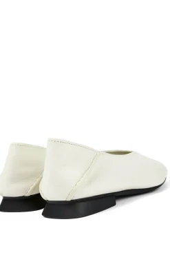 Camper Sabrinas|Rasos-Sabrinas rasas de pele para mulher branco