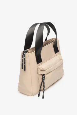 Cortefiel Malas-Sacola de compras de nylon com bolso Castanho