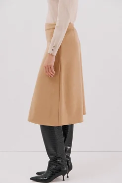 Cortefiel Saias-saia capa de camurça Tostado