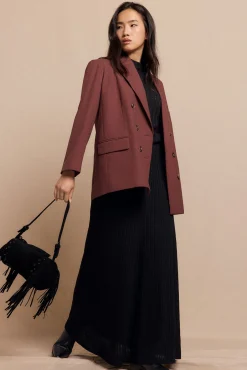 Slowlove Saias-Saia capa de malha Preto