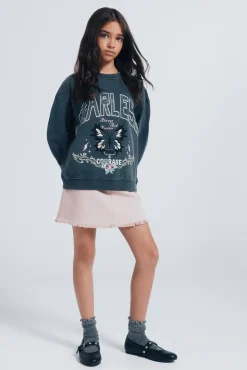 Springfield Kids Saias|Vestidos-Saia com franjas de menina rosa