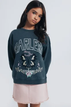 Springfield Kids Saias|Vestidos-Saia com franjas de menina rosa