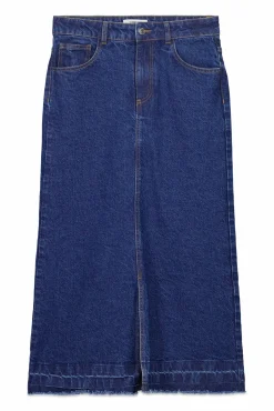 Slowlove Saias-Saia Comprida Denim Azul