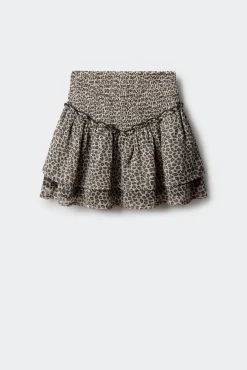 Springfield Kids Saias|Vestidos-Saia curta com babados para meninas cinzento