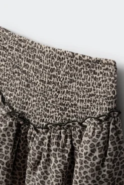 Springfield Kids Saias|Vestidos-Saia curta com babados para meninas cinzento