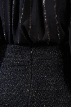 Molly Bracken Saias-Saia curta com detalhe de coração Preto