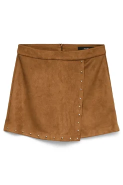 Vero Moda Saias-Saia curta com efeito saia e calça Castanho