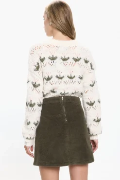 Vero Moda Saias-Saia curta de veludo cotelê Verde