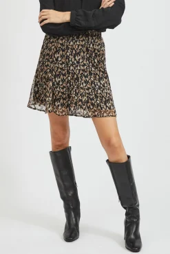 Vila Blusas|Saias-Saia curta estampada Multicolorido